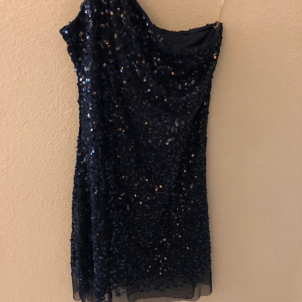 One Shoulder Sequin Dress